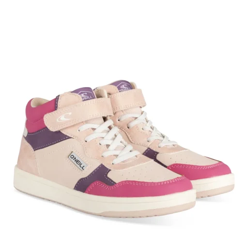 Baskets MULTICOLOR Fille Motif Uni Scratch + Elastique