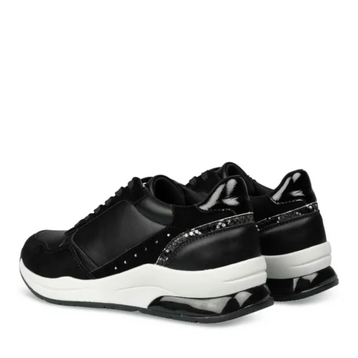 Baskets NOIR Femme Lacets