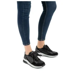 Baskets NOIR Femme Lacets