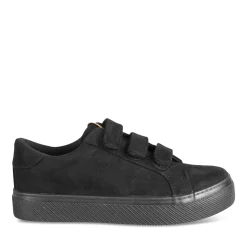 Baskets NOIR Femme Motif Uni Scratch
