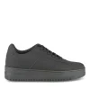 Baskets NOIR Femme Motif Uni Lacets
