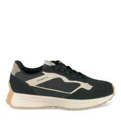 Baskets NOIR Femme Motif Uni Lacets