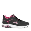 Baskets NOIR Femme Motif Uni Lacets