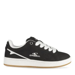 Baskets NOIR Femme Motif Uni Lacets