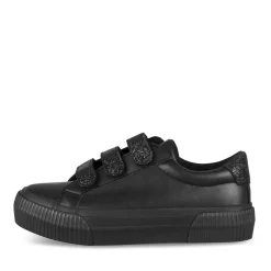 Baskets NOIR Femme Motif Uni Scratch