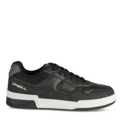 Baskets NOIR Femme Motif Uni Lacets