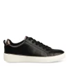 Baskets NOIR Femme Motif Uni Lacets