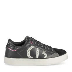 Baskets NOIR Femme Motif Uni A Enfiler