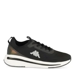 Baskets NOIR Femme Motif Uni Lacets
