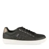 Baskets NOIR Femme Motif Animal Lacets