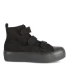 Baskets NOIR Femme Motif Uni Scratch