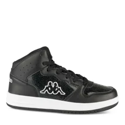 Baskets NOIR Femme Motif Uni Lacets