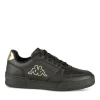 Baskets NOIR Femme Motif Uni Lacets