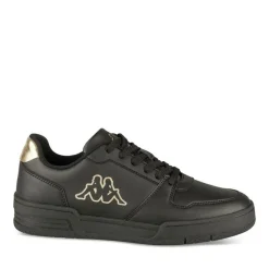 Baskets NOIR Femme Motif Uni Lacets