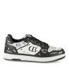 Baskets NOIR Femme Motif Multicolore Lacets