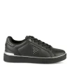 Baskets NOIR Femme Motif Clouté Lacets