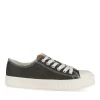 Baskets NOIR Femme Motif Uni Lacets