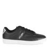 Baskets NOIR Femme Motif Uni Lacets