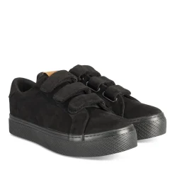 Baskets NOIR Femme Motif Uni Scratch