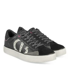 Baskets NOIR Femme Motif Uni A Enfiler