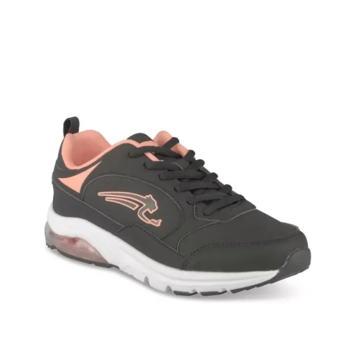 Baskets NOIR Femme Motif Multicolore Lacets