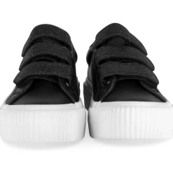 Baskets NOIR Femme Motif Uni A Enfiler