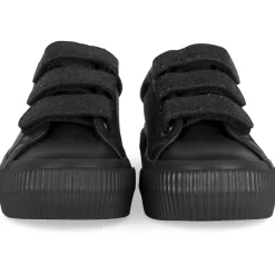 Baskets NOIR Femme Motif Uni Scratch