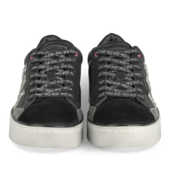 Baskets NOIR Femme Motif Uni A Enfiler