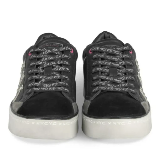 Baskets NOIR Femme Motif Uni A Enfiler