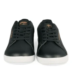 Baskets NOIR Femme Motif Uni Lacets