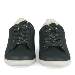 Baskets NOIR Femme Motif Uni Lacets