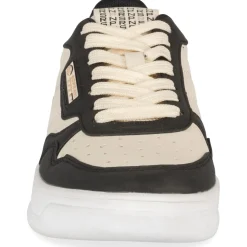 Baskets NOIR Femme Motif Uni Lacets