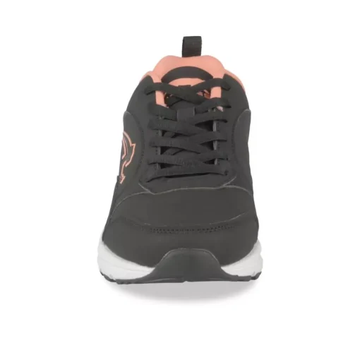 Baskets NOIR Femme Motif Multicolore Lacets