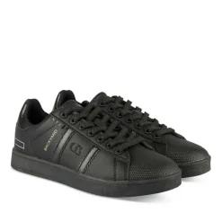 Baskets NOIR Femme Motif Animal Lacets