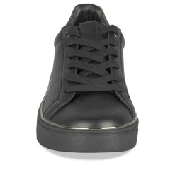 Baskets NOIR Femme Motif Uni Lacets