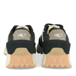 Baskets NOIR Femme Motif Uni Lacets