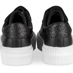 Baskets NOIR Femme Motif Uni A Enfiler