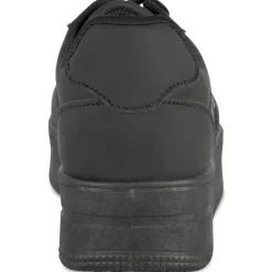 Baskets NOIR Femme Motif Uni Lacets