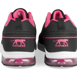 Baskets NOIR Femme Motif Uni Lacets
