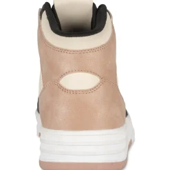 Baskets NOIR Femme Motif Uni Lacets