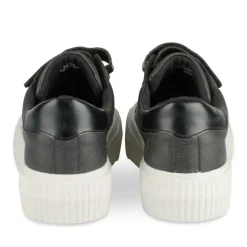 Baskets NOIR Femme Motif Uni Scratch