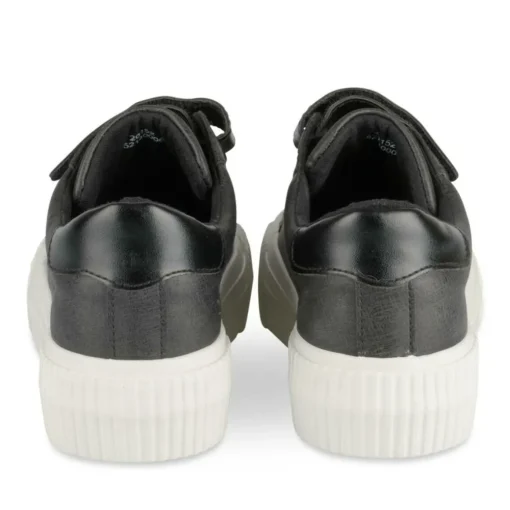 Baskets NOIR Femme Motif Uni Scratch
