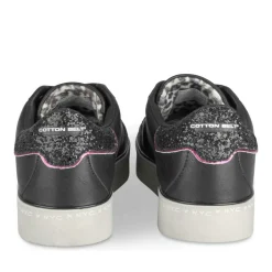 Baskets NOIR Femme Motif Uni A Enfiler