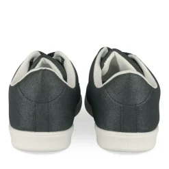 Baskets NOIR Femme Motif Uni Lacets