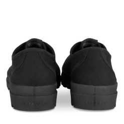 Baskets NOIR Femme Motif Uni Lacets
