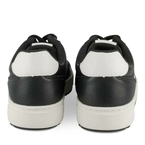 Baskets NOIR Femme Motif Animal Lacets