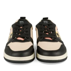 Baskets NOIR Femme Motif Uni Lacets