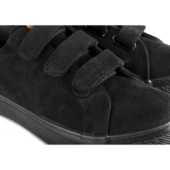 Baskets NOIR Femme Motif Uni Scratch