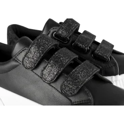 Baskets NOIR Femme Motif Uni A Enfiler