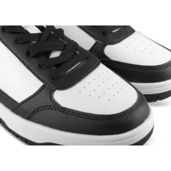 Baskets NOIR Femme Motif Uni Lacets